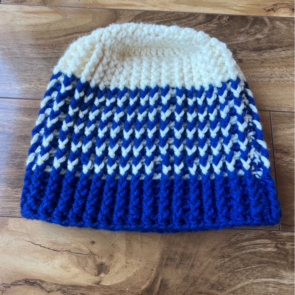 Handmade crochet Knit Beanie toque cottage core farmhouse